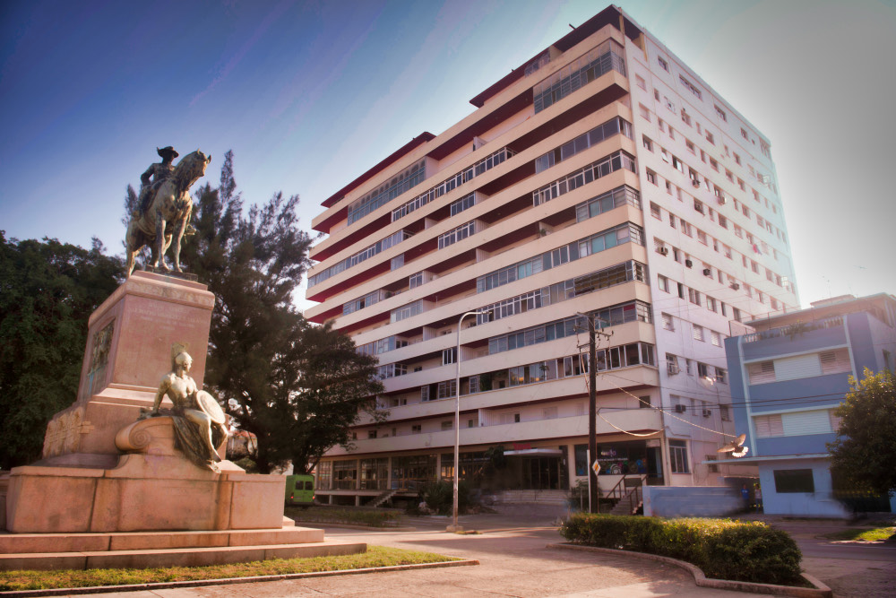  My father at his desk. His office was located on one end of the building and our living quarters on the other end. 