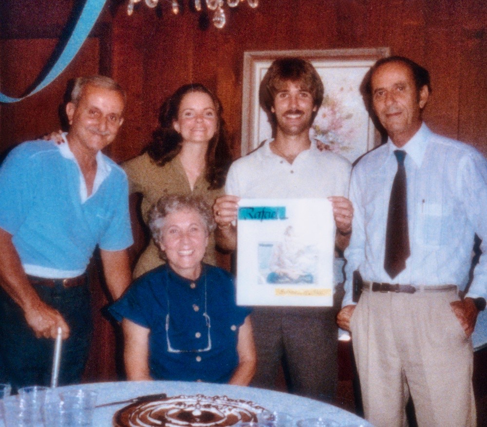  Rafael's first album cover with him sitting on his parent's dock on the Banana River 